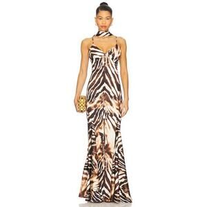 Katie May Tiki Gown in Zebra
